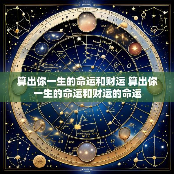 算出你一生的命运和财运 算出你一生的命运和财运的命运