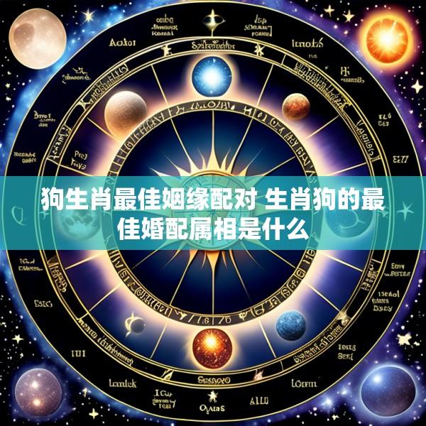 狗生肖最佳姻缘配对 生肖狗的最佳婚配属相是什么