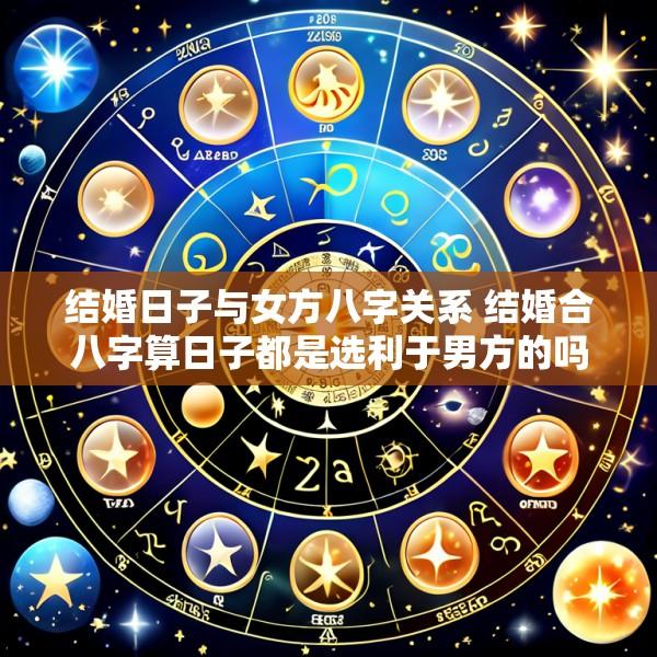 结婚日子与女方八字关系 结婚合八字算日子都是选利于男方的吗