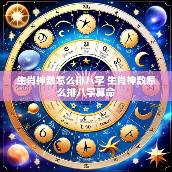 生肖神数怎么排八字 生肖神数怎么排八字算命