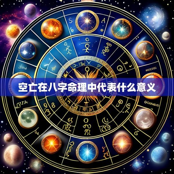 空亡在八字命理中代表什么意义