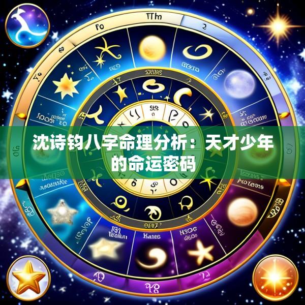 沈诗钧八字命理分析：天才少年的命运密码