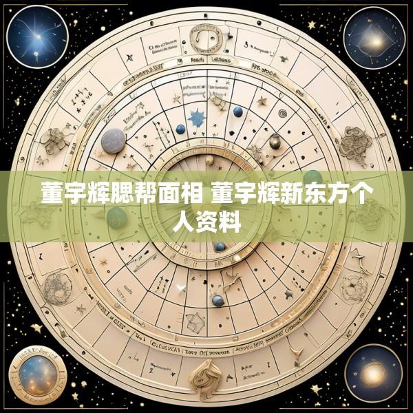 董宇辉腮帮面相 董宇辉新东方个人资料