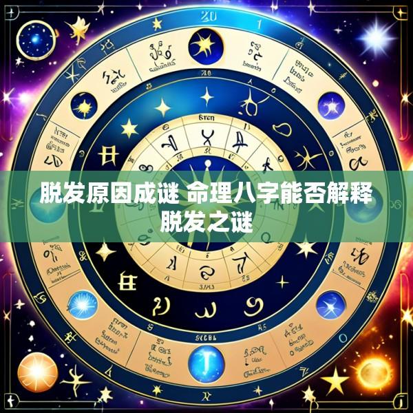 脱发原因成谜 命理八字能否解释脱发之谜