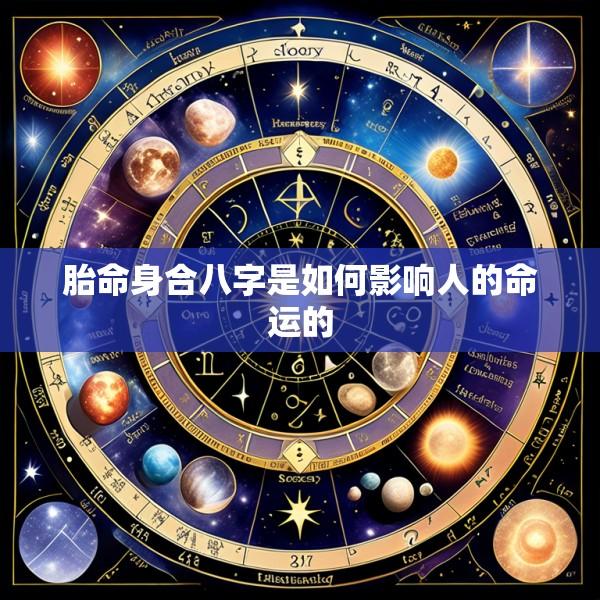 胎命身合八字是如何影响人的命运的