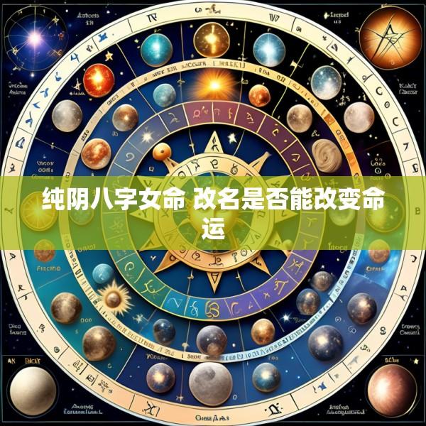 纯阴八字女命 改名是否能改变命运