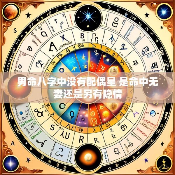 男命八字中没有配偶星 是命中无妻还是另有隐情