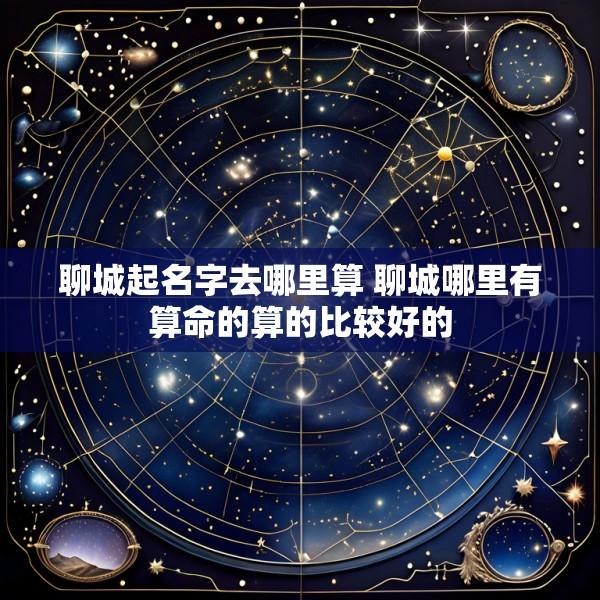 聊城起名字去哪里算 聊城哪里有算命的算的比较好的