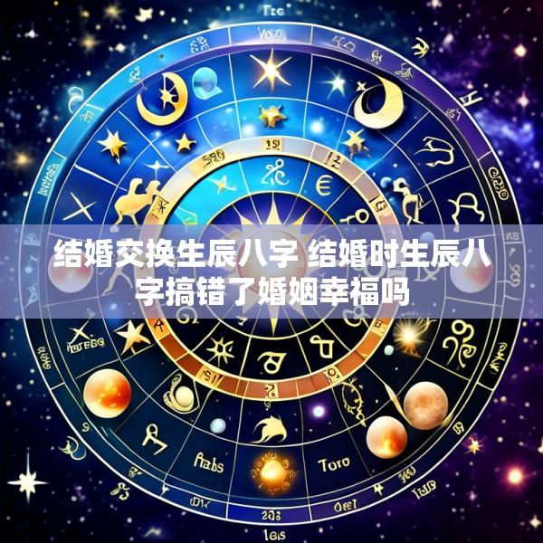 结婚交换生辰八字 结婚时生辰八字搞错了婚姻幸福吗