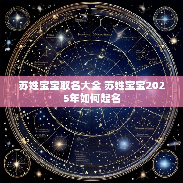 苏姓宝宝取名大全 苏姓宝宝2025年如何起名