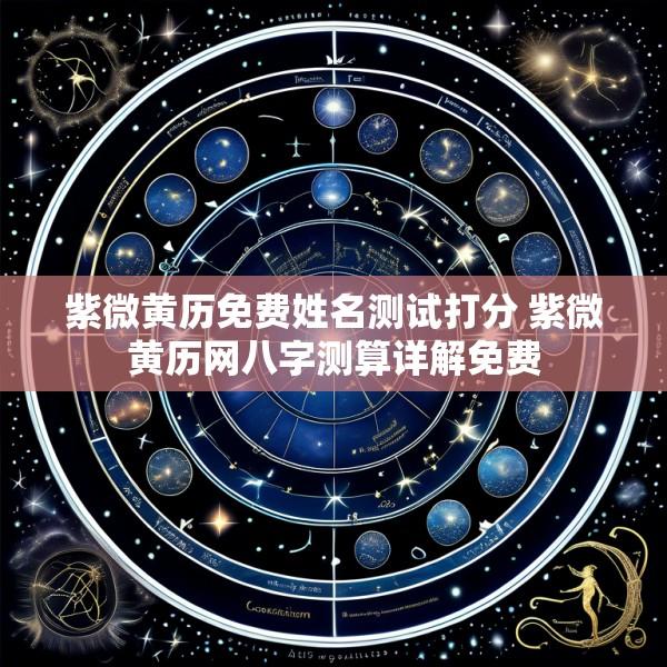 紫微黄历免费姓名测试打分 紫微黄历网八字测算详解免费