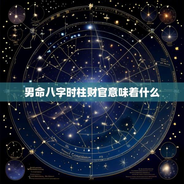 男命八字时柱财官意味着什么