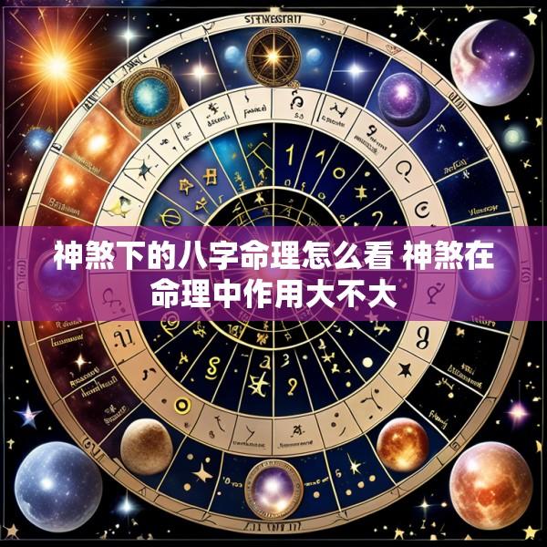 神煞下的八字命理怎么看 神煞在命理中作用大不大