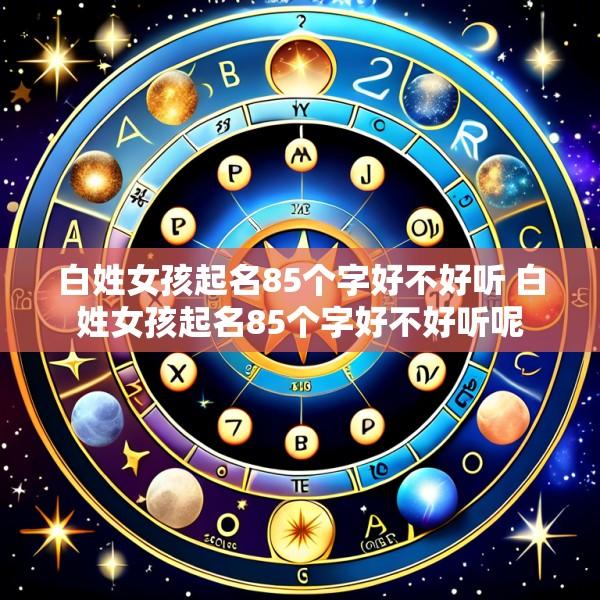 白姓女孩起名85个字好不好听 白姓女孩起名85个字好不好听呢