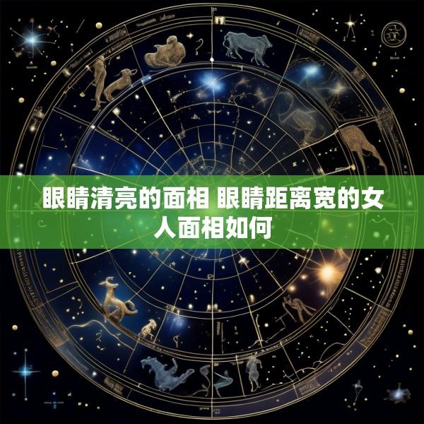 眼睛清亮的面相 眼睛距离宽的女人面相如何