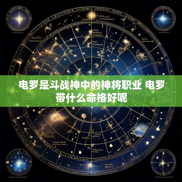 电罗是斗战神中的神将职业 电罗带什么命格好呢