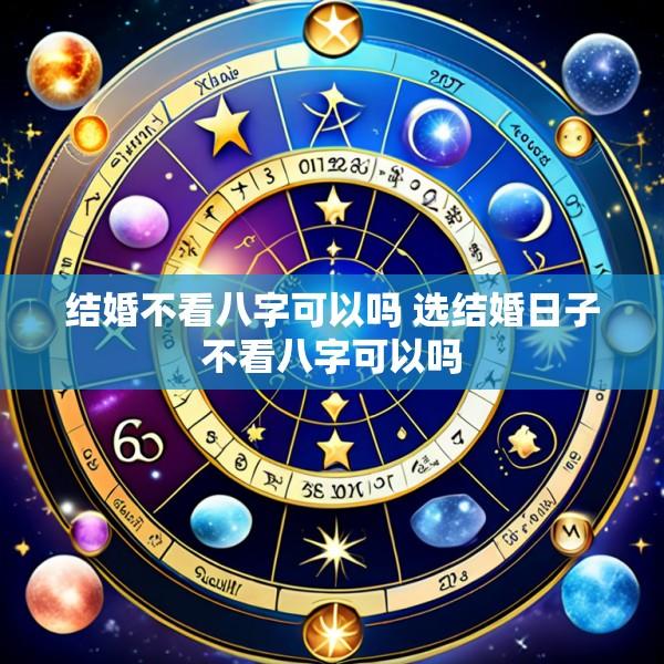 结婚不看八字可以吗 选结婚日子不看八字可以吗