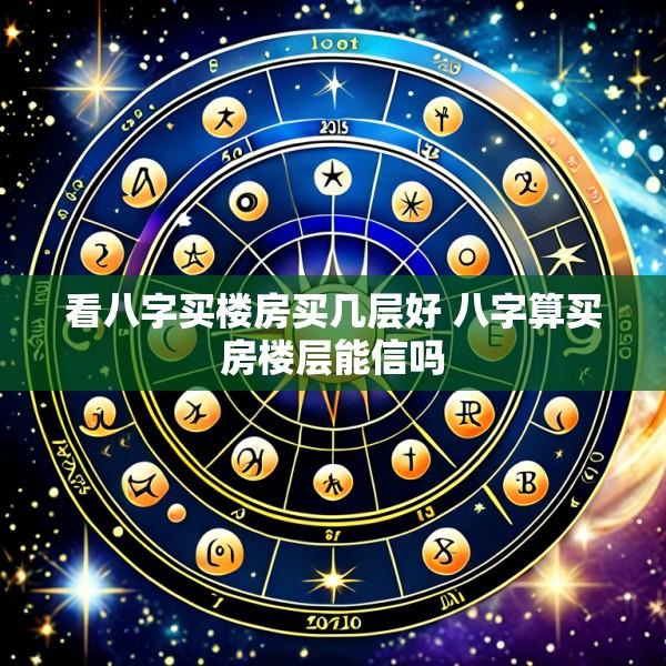 看八字买楼房买几层好 八字算买房楼层能信吗