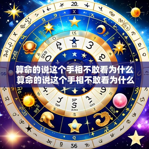 算命的说这个手相不敢看为什么 算命的说这个手相不敢看为什么不好