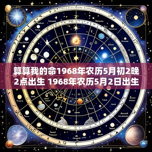 算算我的命1968年农历5月初2晚2点出生 1968年农历5月2日出生男人是什么命