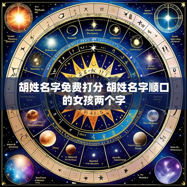 胡姓名字免费打分 胡姓名字顺口的女孩两个字