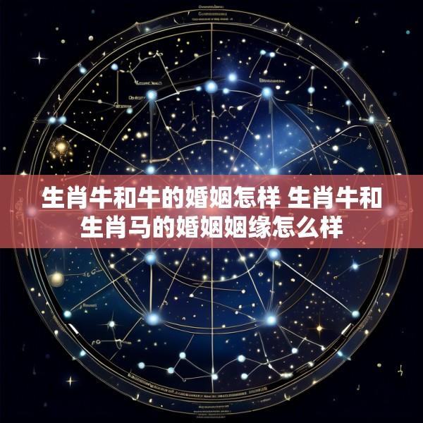 生肖牛和牛的婚姻怎样 生肖牛和生肖马的婚姻姻缘怎么样