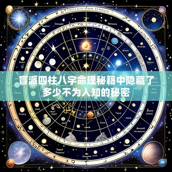 盲派四柱八字命理秘籍中隐藏了多少不为人知的秘密