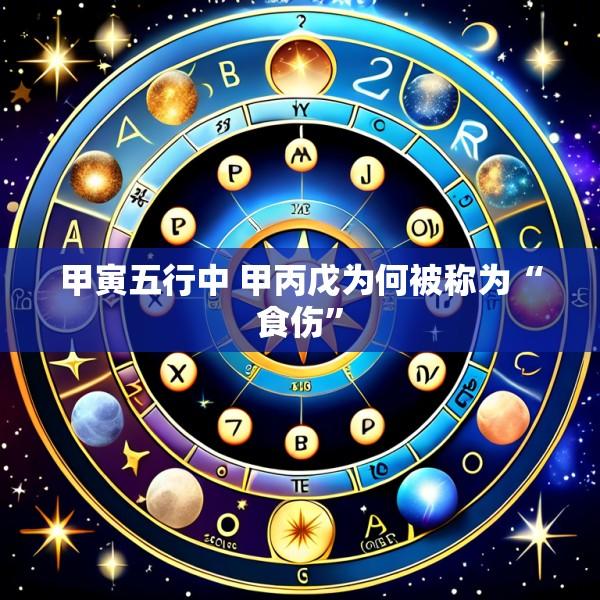 甲寅五行中 甲丙戊为何被称为“食伤”