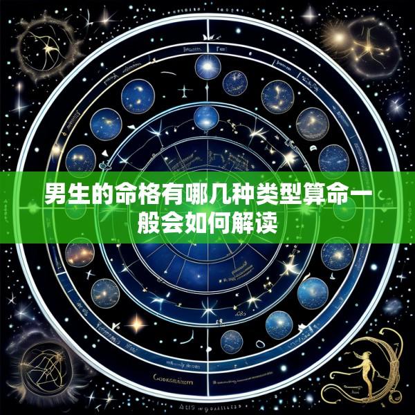 男生的命格有哪几种类型算命一般会如何解读