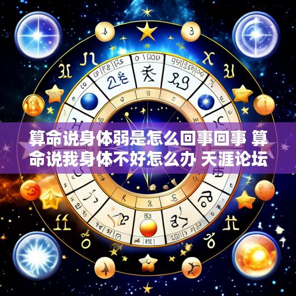 算命说身体弱是怎么回事回事 算命说我身体不好怎么办 天涯论坛