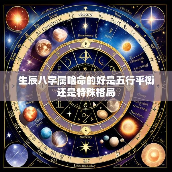 生辰八字属啥命的好是五行平衡还是特殊格局