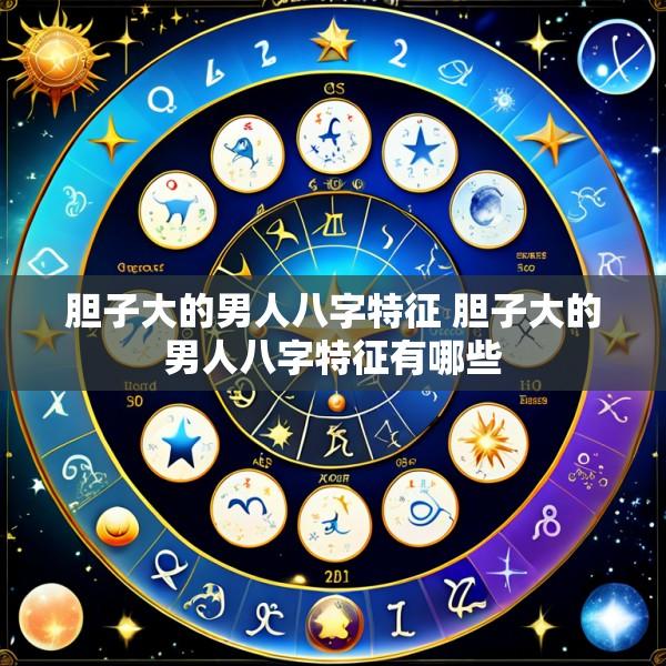 胆子大的男人八字特征 胆子大的男人八字特征有哪些