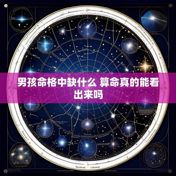 男孩命格中缺什么 算命真的能看出来吗
