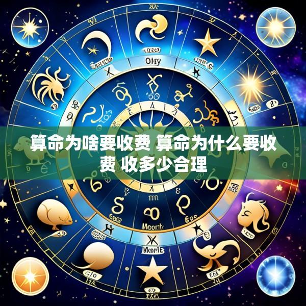 算命为啥要收费 算命为什么要收费 收多少合理
