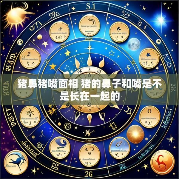猪鼻猪嘴面相 猪的鼻子和嘴是不是长在一起的