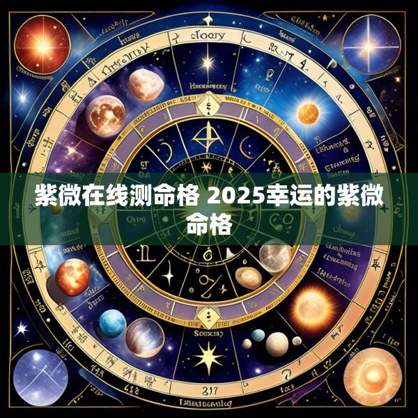 紫微在线测命格 2025幸运的紫微命格
