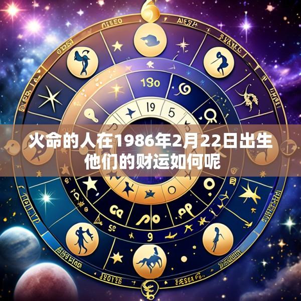 火命的人在1986年2月22日出生 他们的财运如何呢