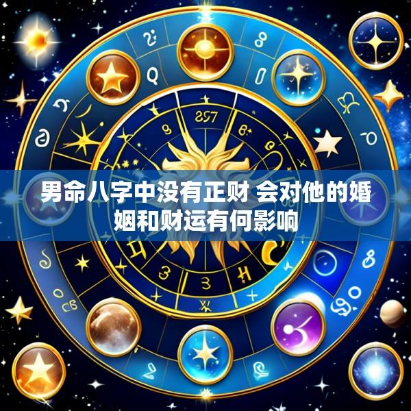 男命八字中没有正财 会对他的婚姻和财运有何影响