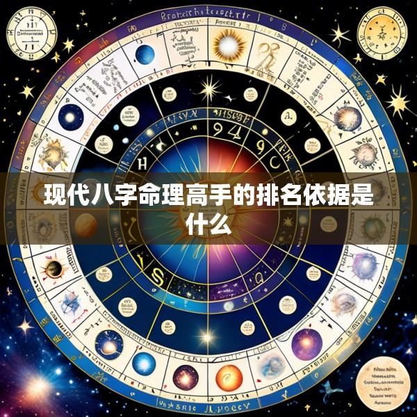 现代八字命理高手的排名依据是什么