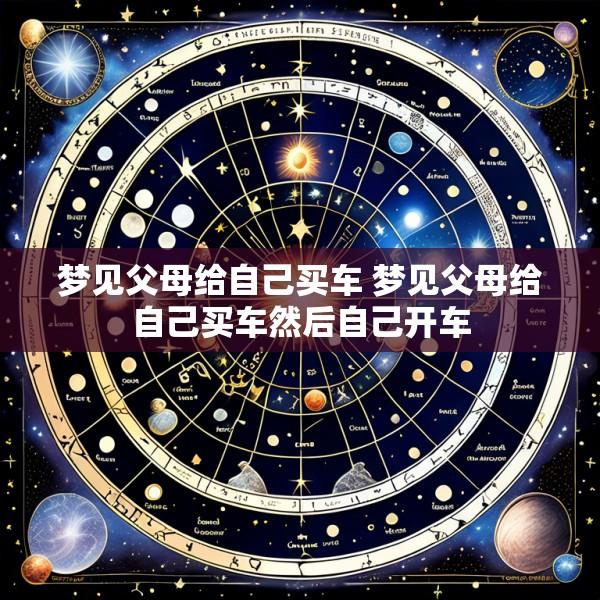梦见父母给自己买车 梦见父母给自己买车然后自己开车