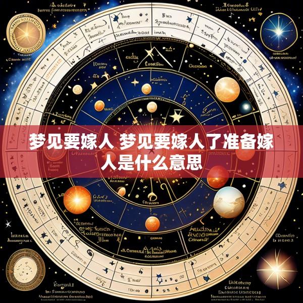 梦见要嫁人 梦见要嫁人了准备嫁人是什么意思