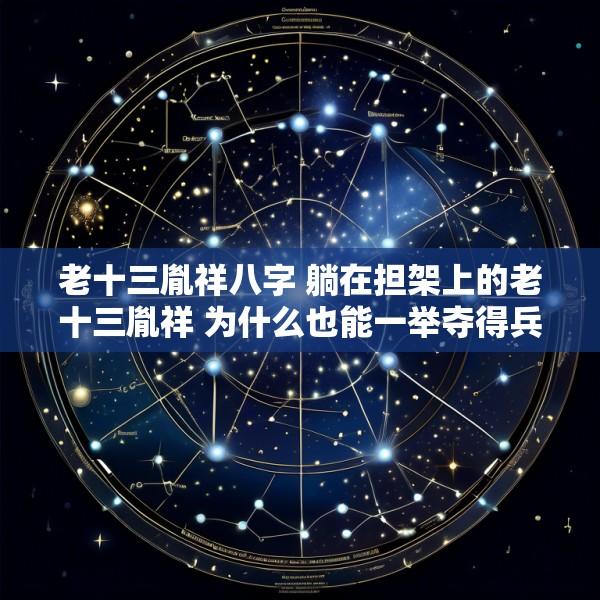 老十三胤祥八字 躺在担架上的老十三胤祥 为什么也能一举夺得兵权