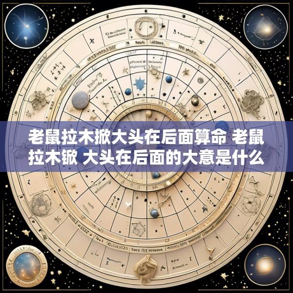 老鼠拉木掀大头在后面算命 老鼠拉木锨 大头在后面的大意是什么