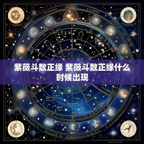 紫薇斗数正缘 紫薇斗数正缘什么时候出现