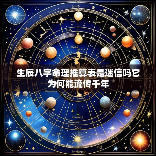 生辰八字命理推算表是迷信吗它为何能流传千年