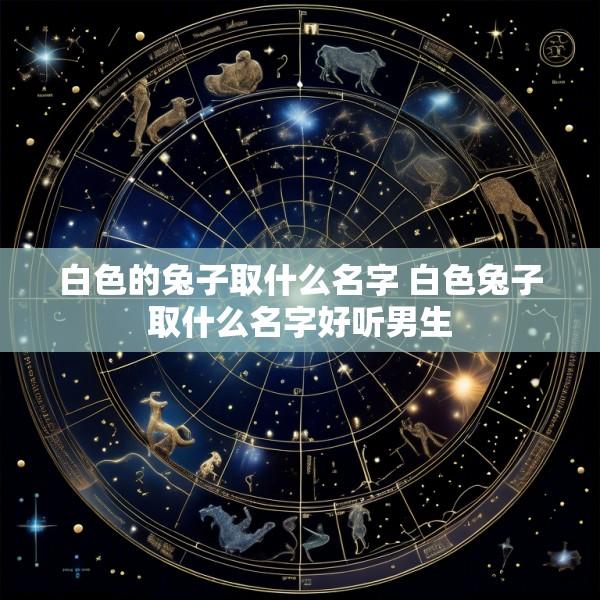 白色的兔子取什么名字 白色兔子取什么名字好听男生
