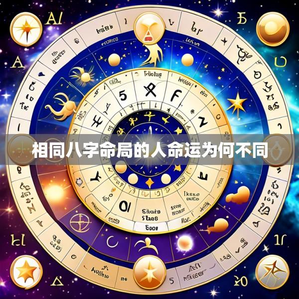 相同八字命局的人命运为何不同