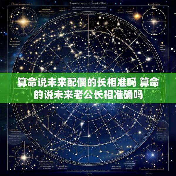 算命说未来配偶的长相准吗 算命的说未来老公长相准确吗