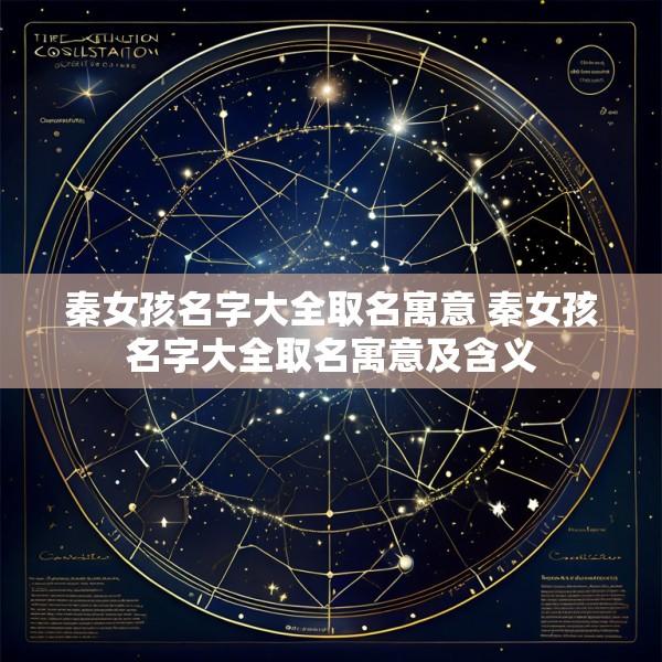 秦女孩名字大全取名寓意 秦女孩名字大全取名寓意及含义