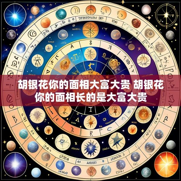 胡银花你的面相大富大贵 胡银花你的面相长的是大富大贵
